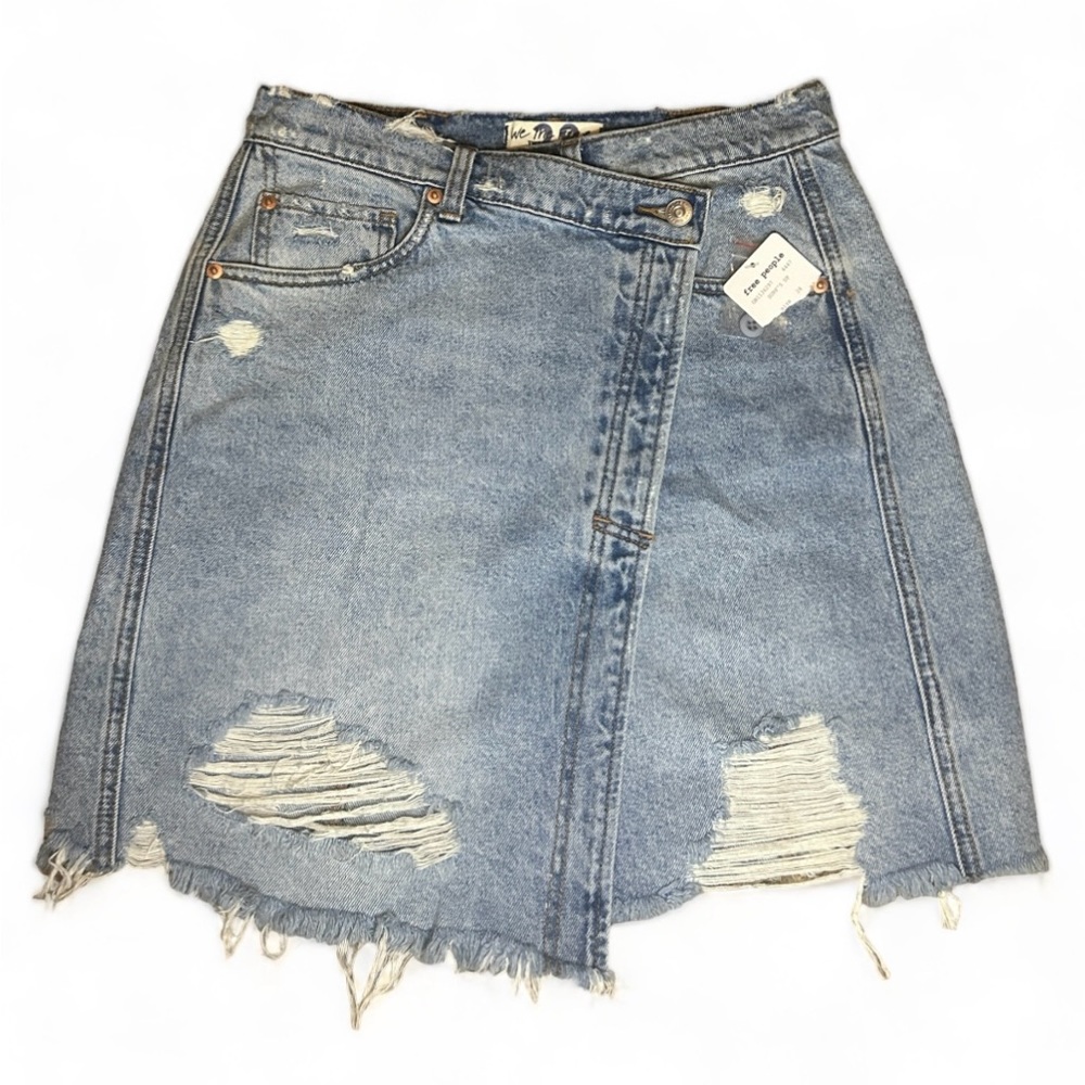 Free People Blue Jean skirt Women’s size 28 NWT
